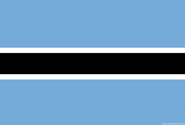 Flag of botswana