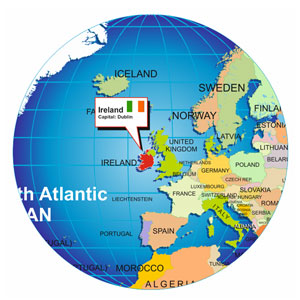 Ireland Globe