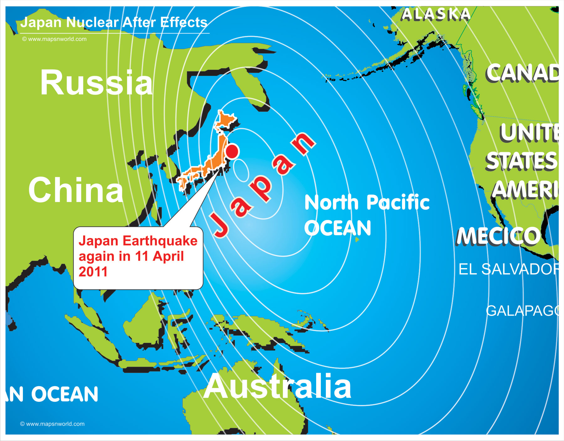 Japan Earthquake again in Japan in April 2011 with 7.1 magnitude