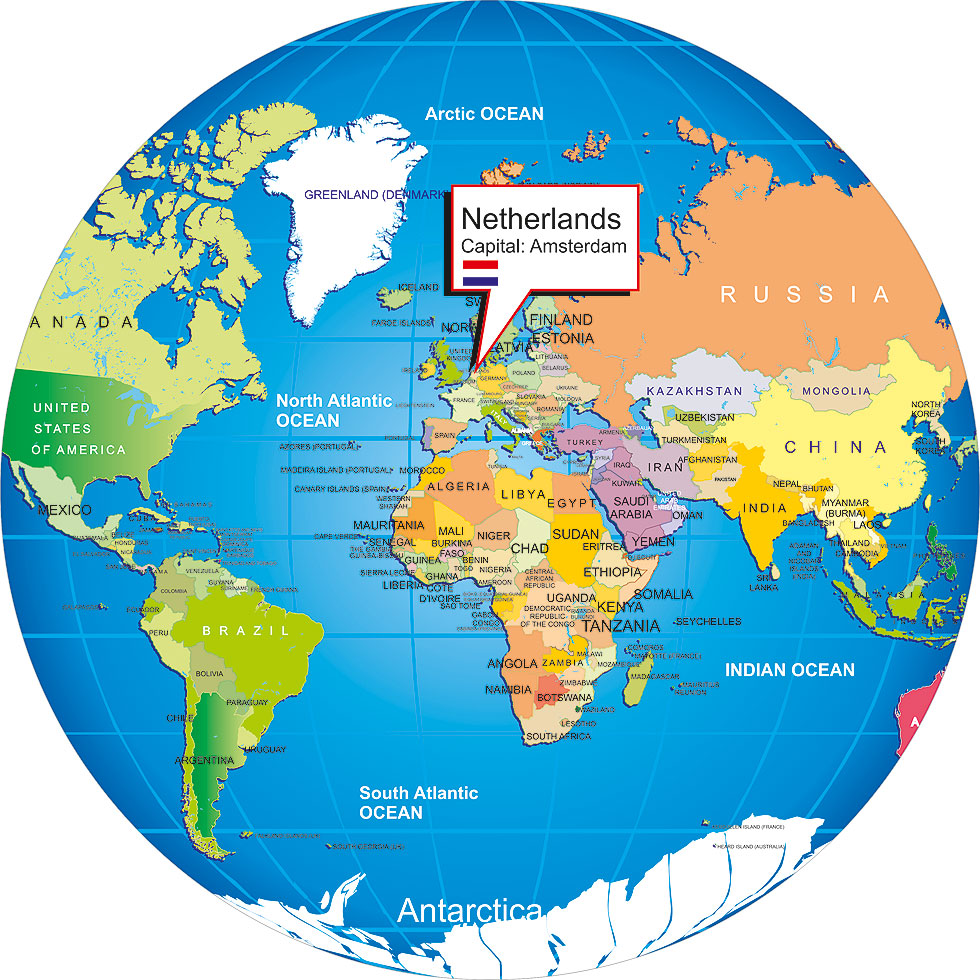 Where is Netherlands ~ Online Map