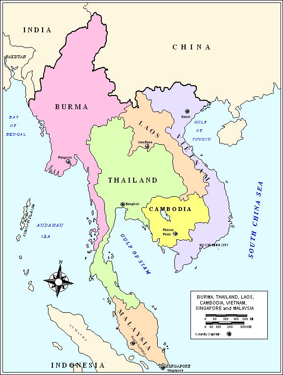 asia Political Map, map asia