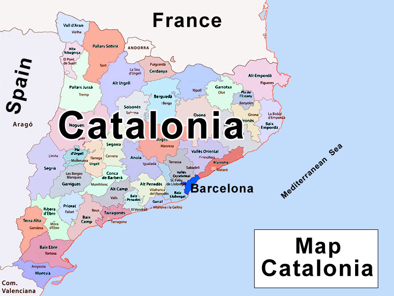 Map Catalonia
