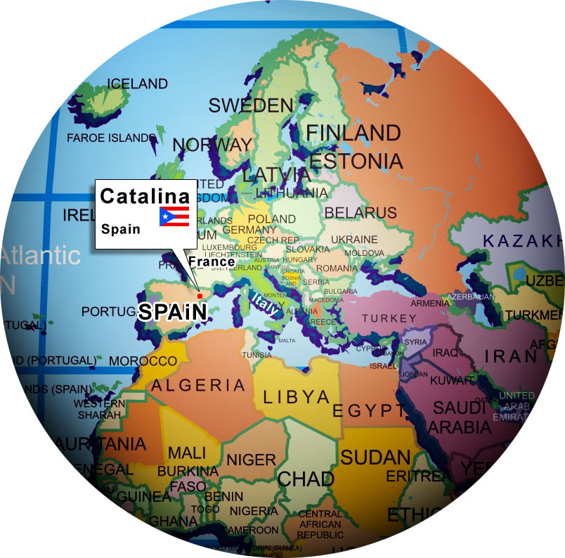 location map of Catalonia, where is Catalonia?