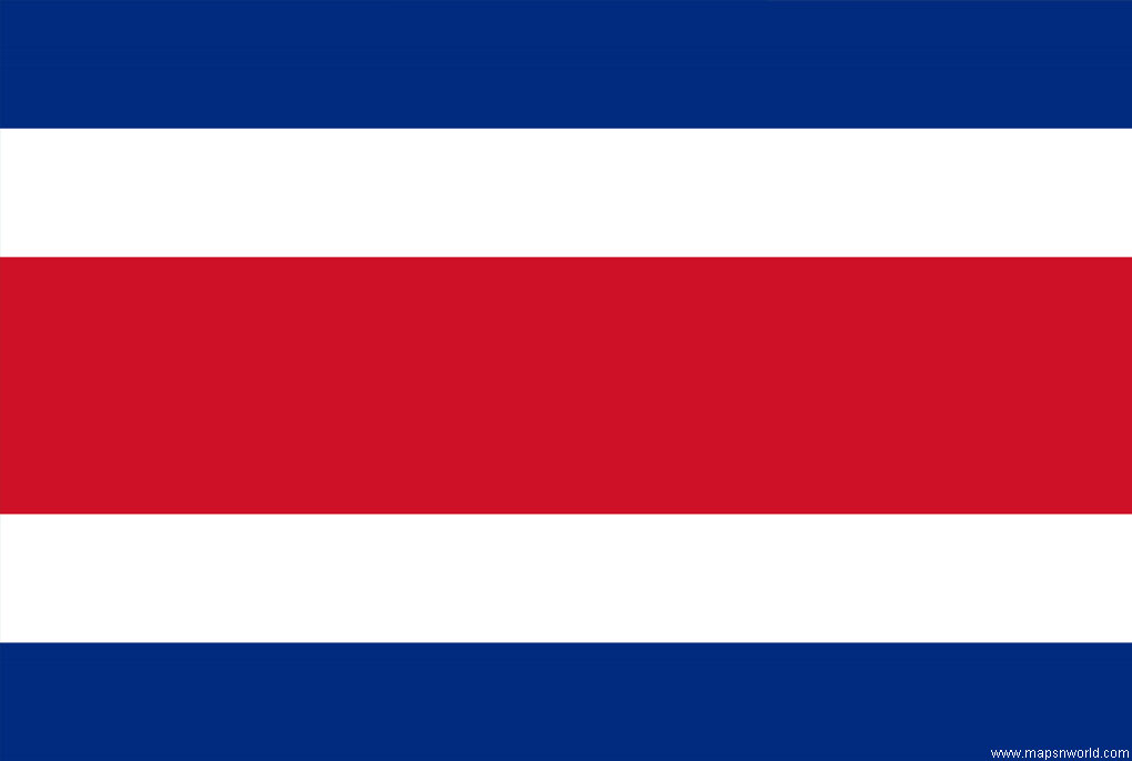 Flag of costica-ricka