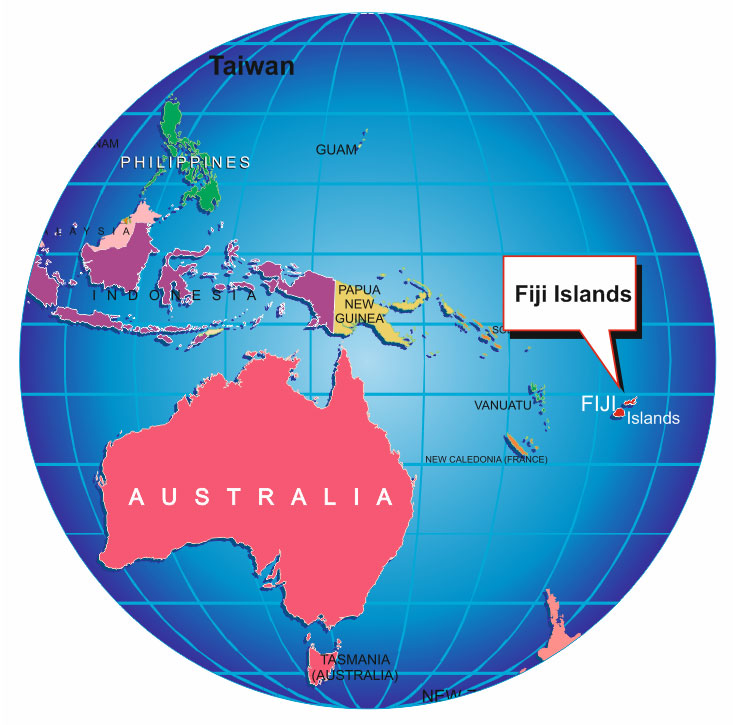 Fiji location map