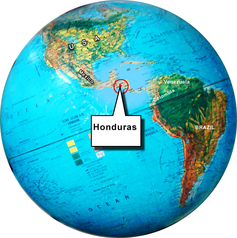 Honduras location map