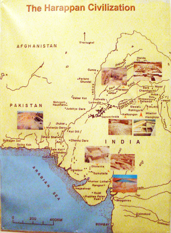 Harappan civilisation map