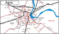 Travel Map Agra