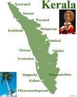 Map of Kerala