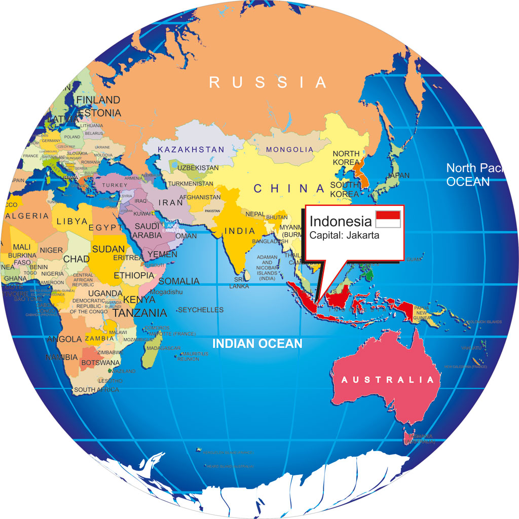 world map around indonesia        <h3 class=