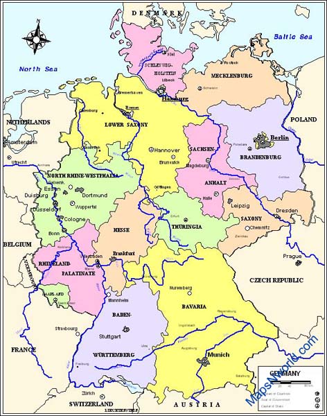 Germany Political map