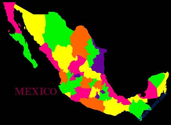 Mexcio outline map