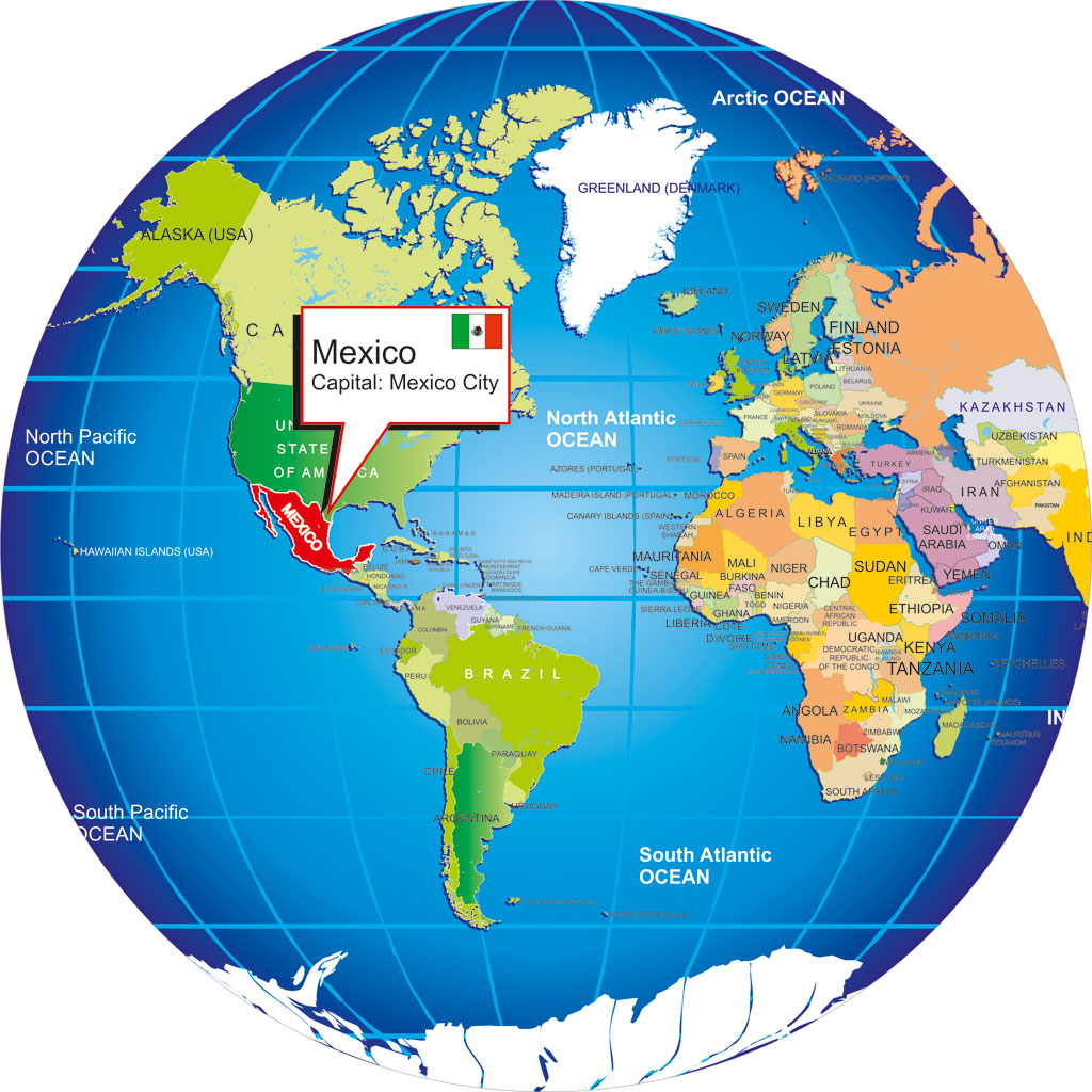 Where is Mexico? Mexico on the Globe, maxico location map, mexico location on the world map