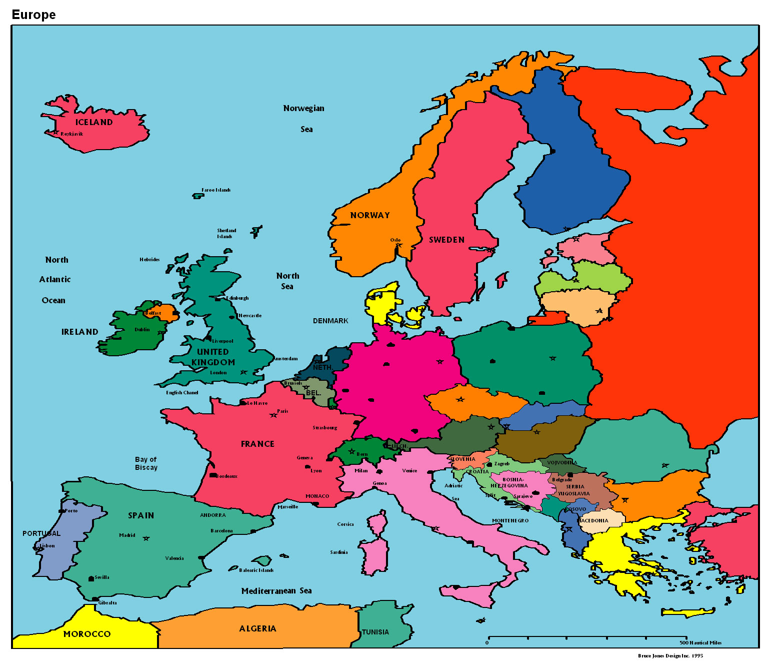 Europe Political map, Europe Political map, Europe