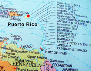 map of Puerto Rico