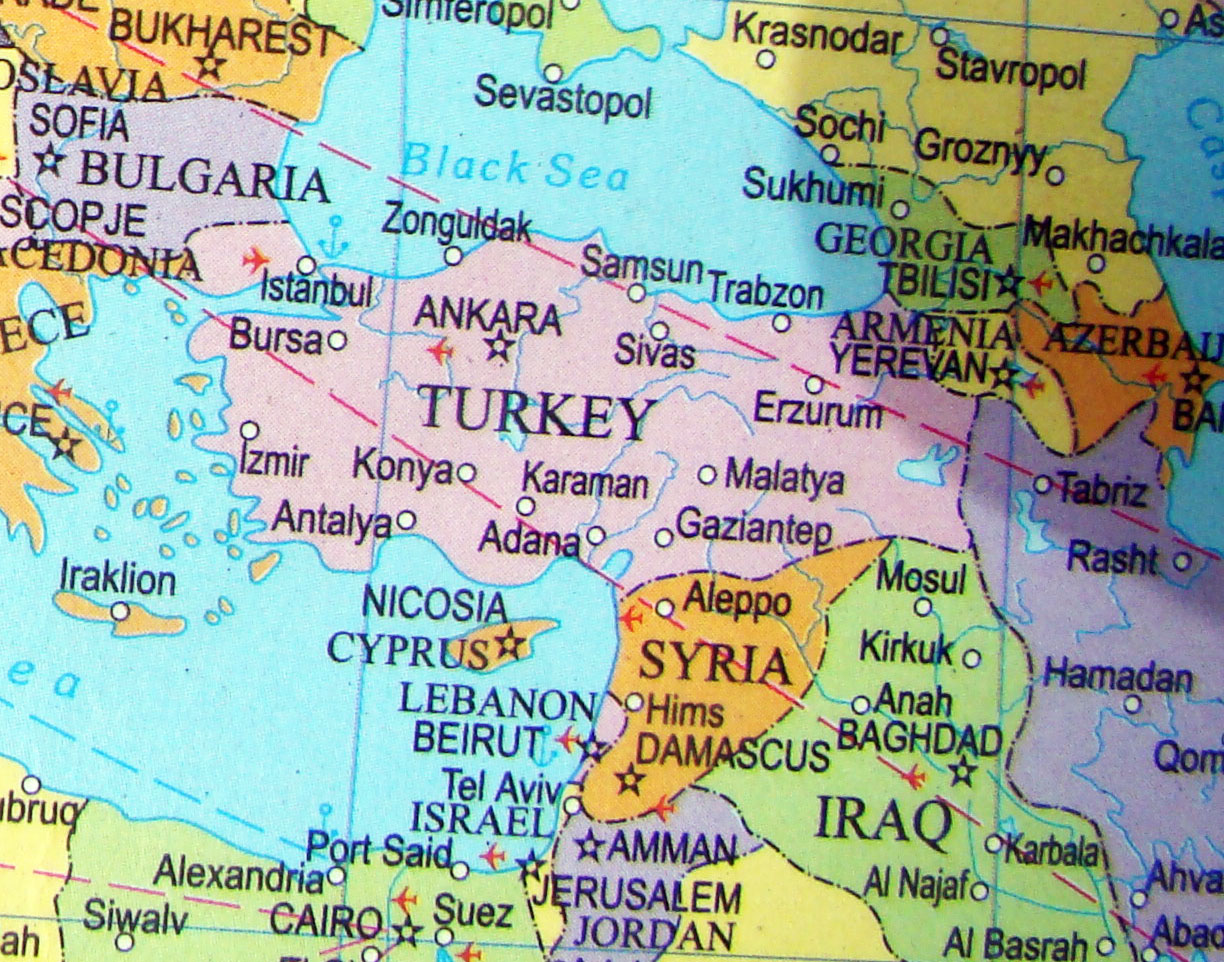 Country Of Turkey On World Map - United States Map