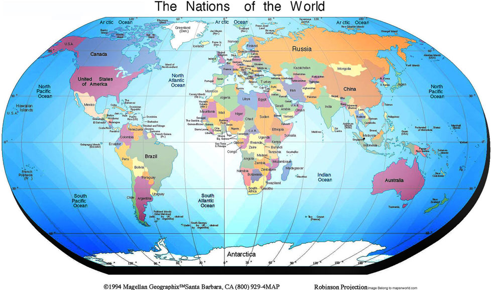 World Map, Political world map, maps of world