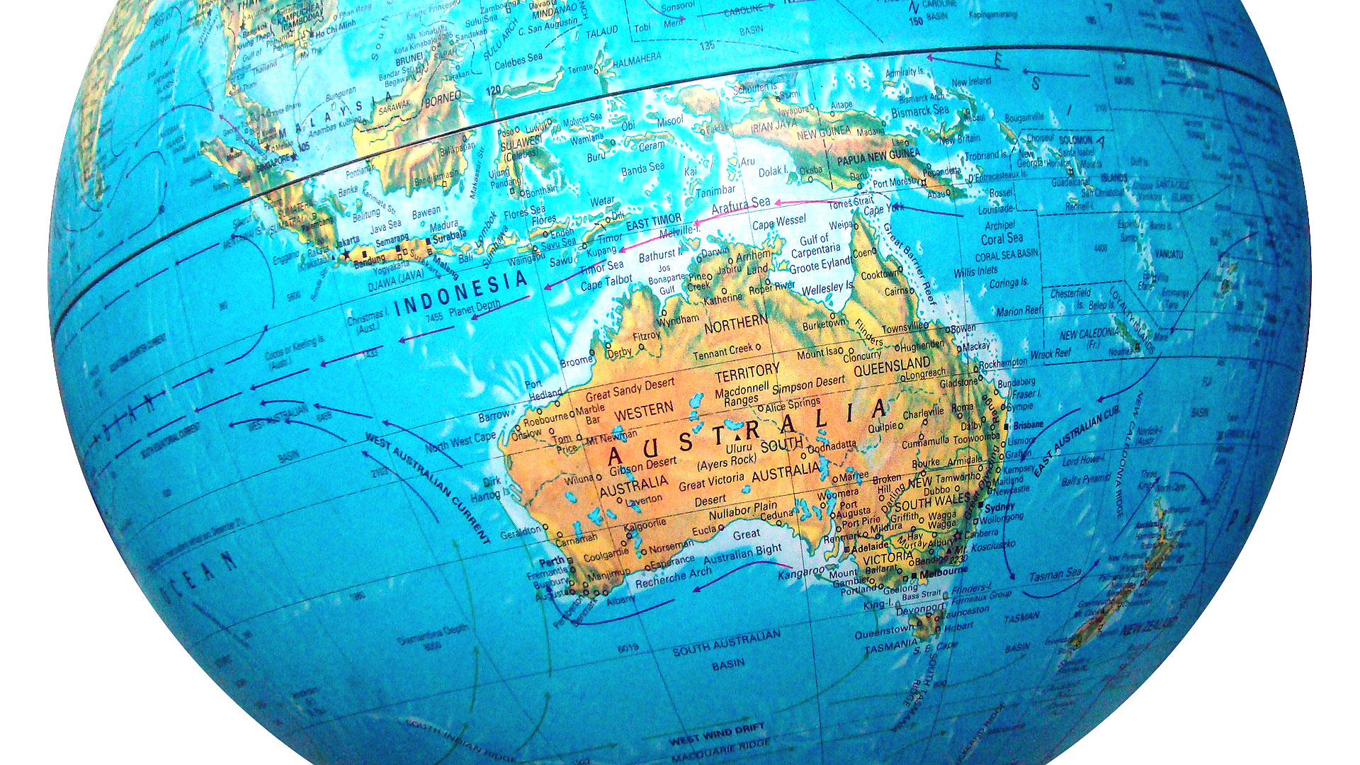 Australia Globe enlarge view