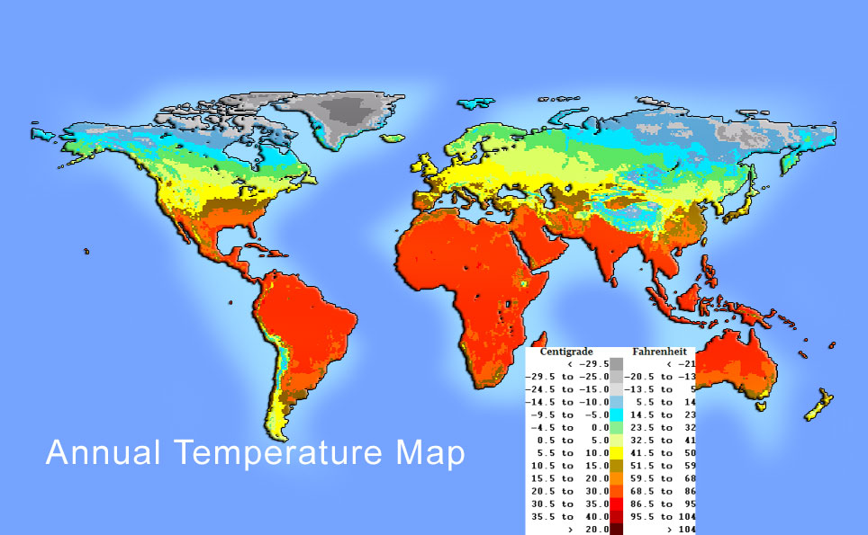 world temperature map